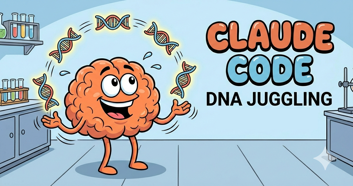 Claude juggling DNA